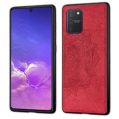 Samsung Galaxy S10 Lite用極薄ソフトケース シリコンケース 耐衝撃 全面保護 マグネット式 バンパー S03D サムスン レッド