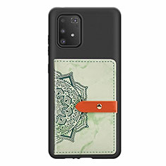 Samsung Galaxy S10 Lite用極薄ソフトケース シリコンケース 耐衝撃 全面保護 マグネット式 バンパー S01D サムスン グリーン