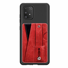 Samsung Galaxy S10 Lite用極薄ソフトケース シリコンケース 耐衝撃 全面保護 マグネット式 バンパー S08D サムスン レッド