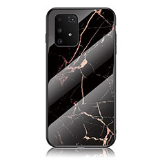 Samsung Galaxy S10 Lite用ハイブリットバンパーケース プラスチック パターン 鏡面 カバー サムスン ゴールド・ブラック