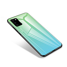 Samsung Galaxy S20 FE (2022) 5G用ハイブリットバンパーケース プラスチック 鏡面 カバー サムスン グリーン