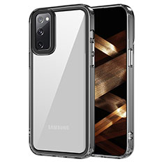 Samsung Galaxy S20 FE 4G用ハイブリットバンパーケース クリア透明 プラスチック カバー AC1 サムスン ブラック