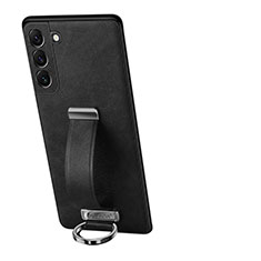 Samsung Galaxy S21 FE 5G用ケース 高級感 手触り良いレザー柄 S05 サムスン ブラック