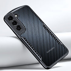 Samsung Galaxy S21 FE 5G用極薄ソフトケース シリコンケース 耐衝撃 全面保護 クリア透明 T06 サムスン ブラック