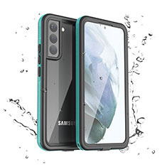Samsung Galaxy S21 FE 5G用完全防水ケース ハイブリットバンパーカバー 高級感 手触り良い 360度 サムスン グリーン