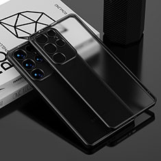 Samsung Galaxy S21 Ultra 5G用極薄ソフトケース シリコンケース 耐衝撃 全面保護 クリア透明 C02 サムスン ブラック
