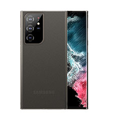 Samsung Galaxy S21 Ultra 5G用極薄ケース クリア透明 プラスチック 質感もマットU03 サムスン グレー
