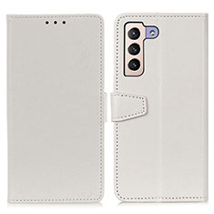 Samsung Galaxy S22 5G用手帳型 レザーケース スタンド カバー A06D サムスン ホワイト