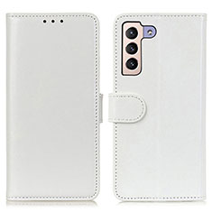 Samsung Galaxy S22 5G用手帳型 レザーケース スタンド カバー M07L サムスン ホワイト