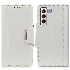 Samsung Galaxy S22 Plus 5G用手帳型 レザーケース スタンド カバー M01L サムスン ホワイト