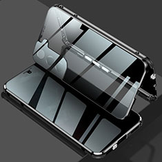 Samsung Galaxy S23 5G用ケース 高級感 手触り良い アルミメタル 製の金属製 360度 フルカバーバンパー 鏡面 カバー M02 サムスン ブラック