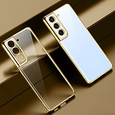 Samsung Galaxy S23 Plus 5G用極薄ソフトケース シリコンケース 耐衝撃 全面保護 クリア透明 H08 サムスン ゴールド