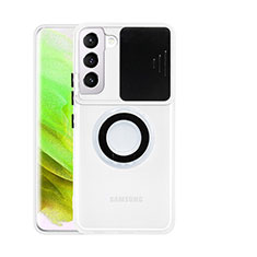Samsung Galaxy S23 Plus 5G用極薄ソフトケース シリコンケース 耐衝撃 全面保護 クリア透明 アンド指輪 S01 サムスン ブラック