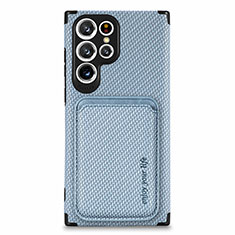 Samsung Galaxy S25 Ultra 5G用極薄ソフトケース シリコンケース 耐衝撃 全面保護 マグネット式 バンパー S05D サムスン ネイビー