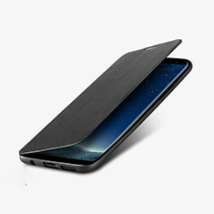 Samsung Galaxy S8 Plus用手帳型 レザーケース スタンド L02 サムスン ブラック