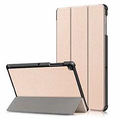 Samsung Galaxy Tab S5e Wi-Fi 10.5 SM-T720用手帳型 レザーケース スタンド カバー サムスン ゴールド