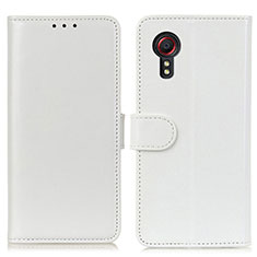 Samsung Galaxy XCover 5 SM-G525F用手帳型 レザーケース スタンド カバー M07L サムスン ホワイト