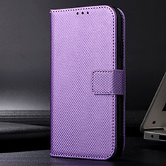 Samsung Galaxy XCover 6 Pro 5G用手帳型 レザーケース スタンド カバー BY1 サムスン パープル