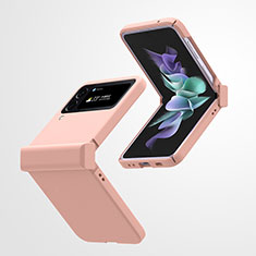 Samsung Galaxy Z Flip4 5G用ハードケース プラスチック 質感もマット カバー T02 サムスン ピンク