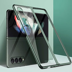 Samsung Galaxy Z Fold4 5G用ハードケース プラスチック 質感もマット カバー L03 サムスン グリーン