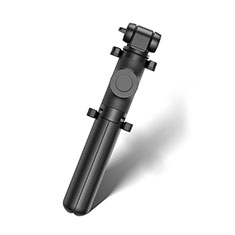 Oppo F19 Pro+ Plus 5G用無線 Bluetooth じどり棒 自撮り棒自分撮りスティック 三脚架 セルフィスティック T29 ブラック