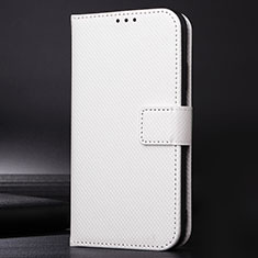 Sharp Aquos Sense6用手帳型 レザーケース スタンド カバー BY1 Sharp ホワイト