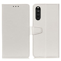 Sony Xperia 10 III SOG04用手帳型 レザーケース スタンド カバー A06D ソニー ホワイト