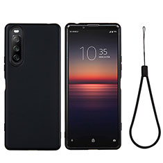 Sony Xperia 10 III SOG04用360度 フルカバー極薄ソフトケース シリコンケース 耐衝撃 全面保護 バンパー S01 ソニー ブラック