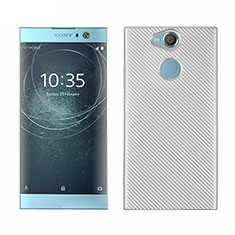 Sony Xperia XA2用シリコンケース ソフトタッチラバー ツイル カバー S01 ソニー ホワイト