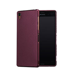 Sony Xperia Z3用ハードケース カバー プラスチック ソニー レッド