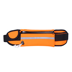 Handy Zubehoer Selfie Sticks Stangen用ベルトポーチ カバーランニング スポーツケース ユニバーサル L05 オレンジ