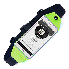 Vivo X Flip 5G用ベルトポーチ カバーランニング スポーツケース ユニバーサル グリーン