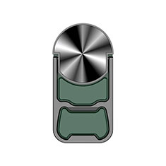 スタンドタイプのスマートフォン ホルダー マグネット式 ユニバーサル バンカーリング 指輪型 H21 グリーン