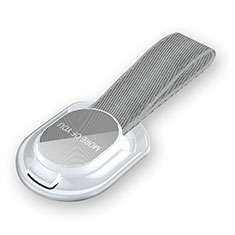 Sony Xperia 1 V用スタンドタイプのスマートフォン ホルダー ユニバーサル バンカーリング 指輪型 R11 ホワイト