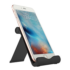 Apple iPhone 5S用スタンドタイプのスマートフォン ホルダー ユニバーサル T07 ブラック