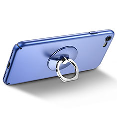 Samsung Galaxy J3 Pro用スタンドタイプのスマートフォン ホルダー ユニバーサル バンカーリング 指輪型 R01 ネイビー