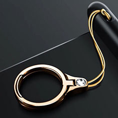 Samsung Galaxy Note 4用スタンドタイプのスマートフォン ホルダー ユニバーサル バンカーリング 指輪型 Z03 ゴールド