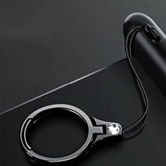 Xiaomi Redmi Note 10S 4G用スタンドタイプのスマートフォン ホルダー ユニバーサル バンカーリング 指輪型 Z03 ブラック