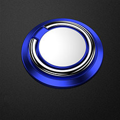 Apple iPhone 5S用スタンドタイプのスマートフォン ホルダー マグネット式 ユニバーサル バンカーリング 指輪型 Z04 ネイビー