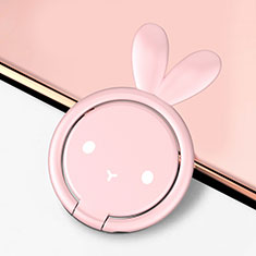Apple iPhone 5S用スタンドタイプのスマートフォン ホルダー マグネット式 ユニバーサル バンカーリング 指輪型 S12 ピンク