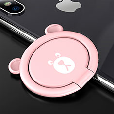 Apple iPhone 5S用スタンドタイプのスマートフォン ホルダー マグネット式 ユニバーサル バンカーリング 指輪型 S14 ピンク