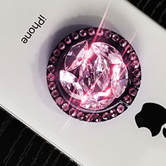 Apple iPhone 5S用スタンドタイプのスマートフォン ホルダー ユニバーサル バンカーリング 指輪型 S16 ピンク
