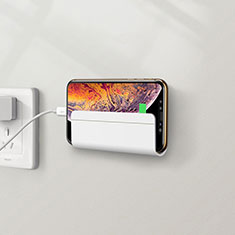 Sony Xperia 1 V用スタンドタイプのスマートフォン ホルダー ユニバーサル H04 ホワイト