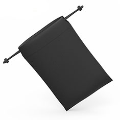 Oppo K9S 5G用高品質ソフトベルベットポーチバッグ ケース ユニバーサル S04 ブラック