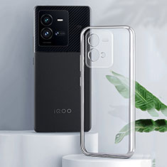 Vivo iQOO 10 Pro 5G用極薄ソフトケース シリコンケース 耐衝撃 全面保護 クリア透明 カバー Vivo クリア