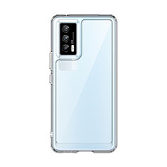 Vivo iQOO 7 India 5G用ハイブリットバンパーケース クリア透明 プラスチック カバー J01S Vivo クリア