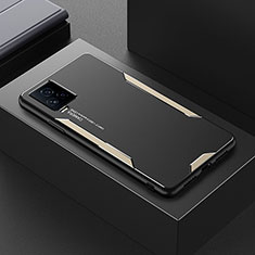 Vivo iQOO 7 Legend 5G用ケース 高級感 手触り良い アルミメタル 製の金属製 兼シリコン カバー PB1 Vivo ゴールド