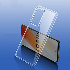 Vivo iQOO 8 Pro 5G用極薄ソフトケース シリコンケース 耐衝撃 全面保護 クリア透明 T07 Vivo クリア