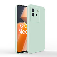 Vivo iQOO Neo6 5G用360度 フルカバー極薄ソフトケース シリコンケース 耐衝撃 全面保護 バンパー YK4 Vivo ライトグリーン