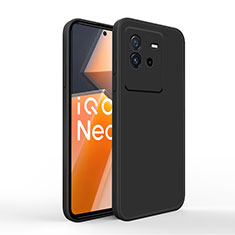 Vivo iQOO Neo6 SE 5G用360度 フルカバー極薄ソフトケース シリコンケース 耐衝撃 全面保護 バンパー YK4 Vivo ブラック